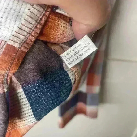 Tommy Bahama Multicolor Plaid Casual Shirt - Picture 6 of 10